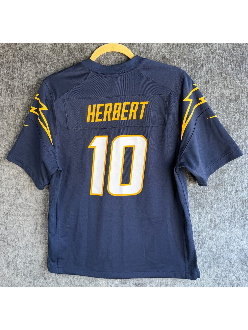 Nike Justin Herbert LA Chargers Jersey Youth Large 14-16 On Field Navy #10